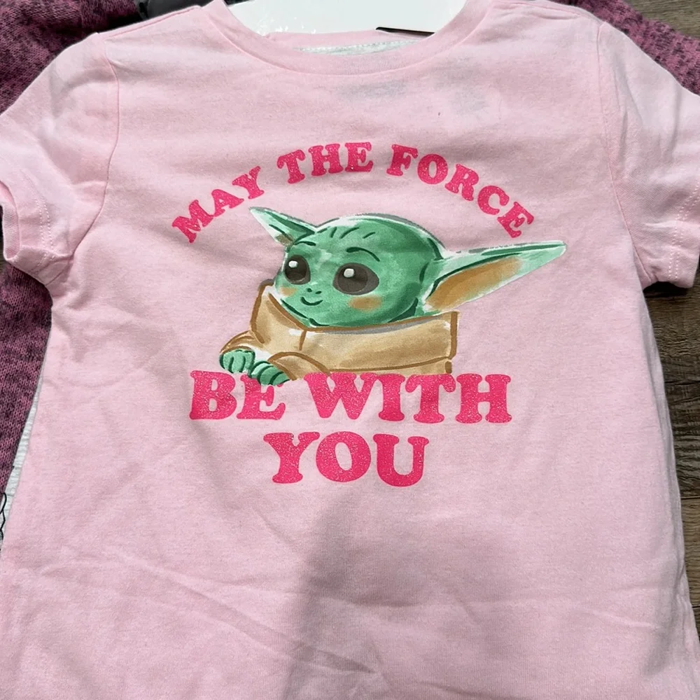 NWT • Star Wars • pink grogu 3 piece set